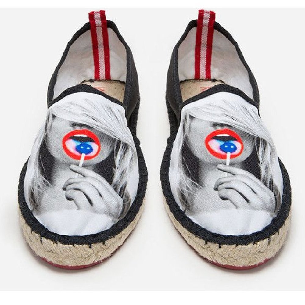 L’ESPADRILLE TROPEZIENNE SUCETTE ESPADRILLE SANDAL, SIZE US 37, MULTICOLOR